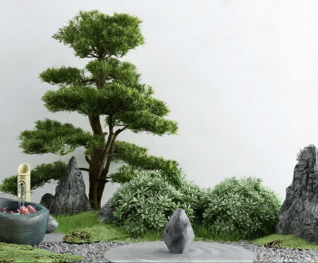 New Chinese Style Plant Landscaping-ID:921505936