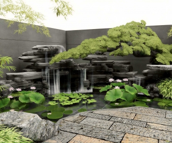 New Chinese Style Courtyard/landscape-ID:980057958