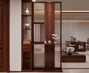 New Chinese Style Wooden Screen Partition-ID:894504071