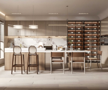 Wabi-sabi Style Dining Room-ID:453689101