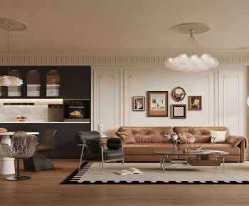 French Style A Living Room-ID:512356043