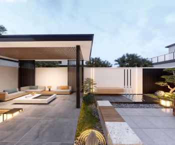 New Chinese Style Courtyard/landscape-ID:802299026