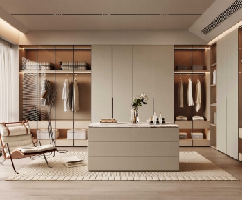 Modern Clothes Storage Area-ID:580069077