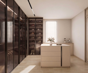 Modern Clothes Storage Area-ID:150088079