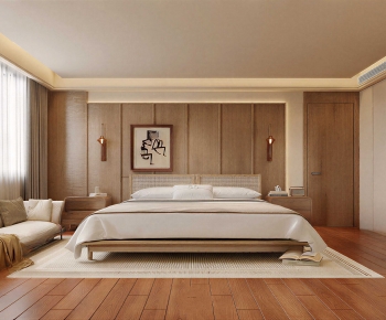 New Chinese Style Bedroom-ID:663568972