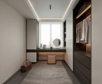 Modern Clothes Storage Area-ID:726420966