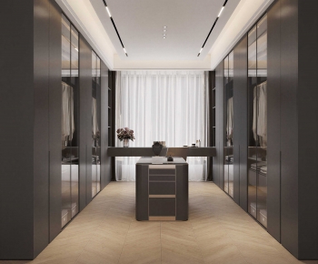 Modern Clothes Storage Area-ID:358665946