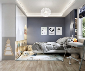 Modern Boy's Room And Son's Room-ID:970526933