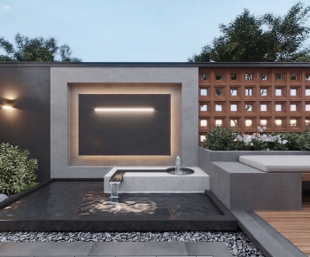 Modern Courtyard/landscape-ID:135176903