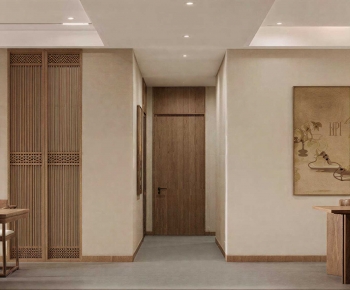 New Chinese Style A Living Room-ID:299129017