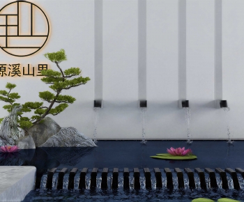 New Chinese Style Rockery Waterscape-ID:689166075