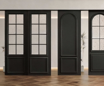 French Style Single Door-ID:185091979