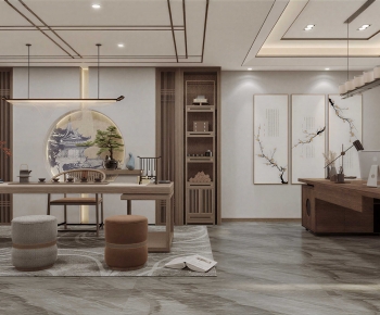 New Chinese Style Study Space-ID:813965089