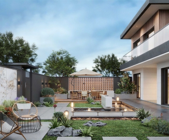 Modern Courtyard/landscape-ID:601984025