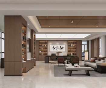 New Chinese Style Manager's Office-ID:542419915