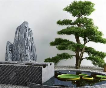 New Chinese Style Rockery Waterscape-ID:527528051