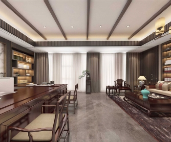 New Chinese Style Manager's Office-ID:564372064