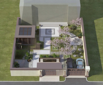 New Chinese Style Courtyard/landscape-ID:179658895