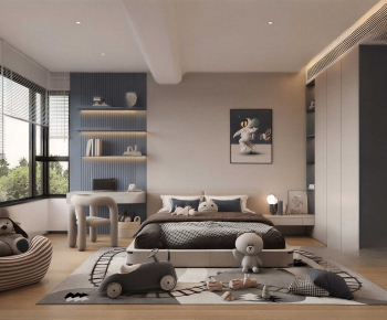 Modern Boy's Room And Son's Room-ID:961359029