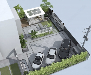 Modern Courtyard/landscape-ID:287430058