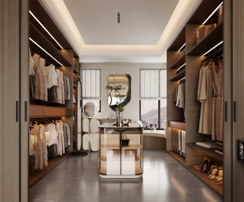 Modern Clothes Storage Area-ID:824134111