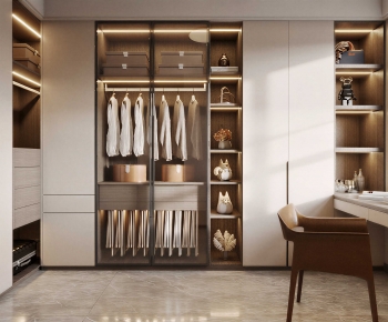 Modern Clothes Storage Area-ID:198901891