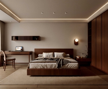 Wabi-sabi Style Bedroom-ID:267908106