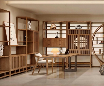 New Chinese Style Manager's Office-ID:869662058