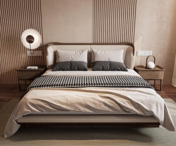 New Chinese Style Double Bed-ID:137050228