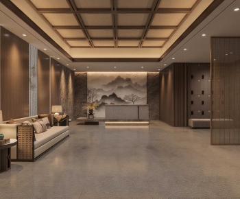 New Chinese Style Lobby Hall-ID:810909035