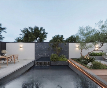 Modern Courtyard/landscape-ID:674757963