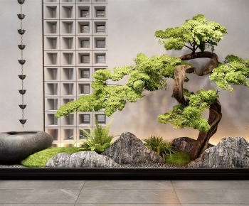 New Chinese Style Plant Landscaping-ID:517770055