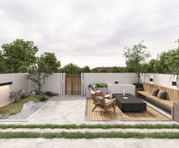 Modern Courtyard/landscape-ID:665957934