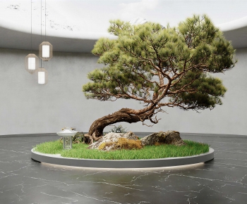 New Chinese Style Plant Landscaping-ID:497143989