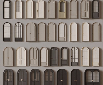 French Style Single Door-ID:383490092