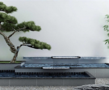 New Chinese Style Rockery Waterscape-ID:799886943