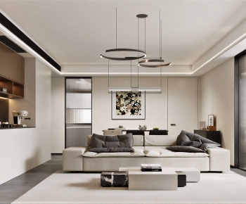 Modern A Living Room-ID:735100037