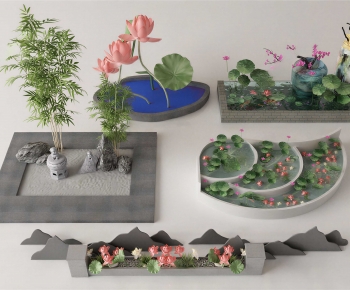 Chinese Style Rockery Waterscape-ID:362010008