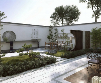 New Chinese Style Courtyard/landscape-ID:380789047