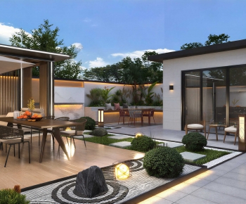 Modern Courtyard/landscape-ID:618829014