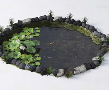 New Chinese Style Rockery Waterscape-ID:930648094