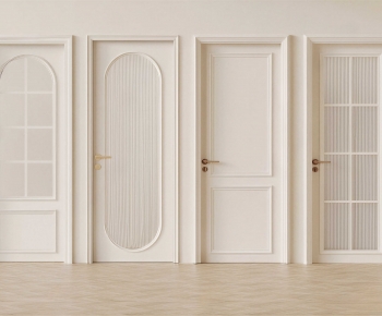 French Style Single Door-ID:166686064