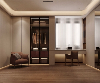 Modern Clothes Storage Area-ID:733383896