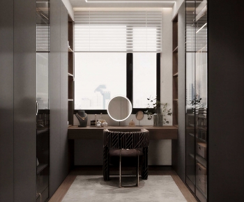 Modern Clothes Storage Area-ID:748789346