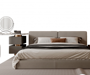Modern Double Bed-ID:134116894