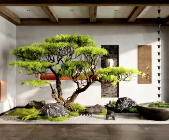 New Chinese Style Plant Landscaping-ID:383414983