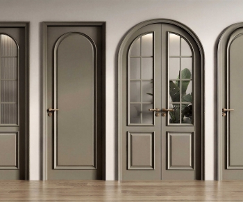 French Style Single Door-ID:420541058