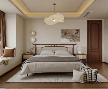 New Chinese Style Bedroom-ID:214154969