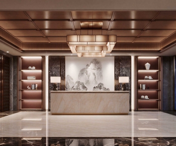 New Chinese Style Lobby Hall-ID:928630112