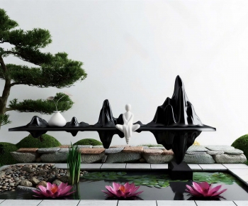 New Chinese Style Rockery Waterscape-ID:993906024